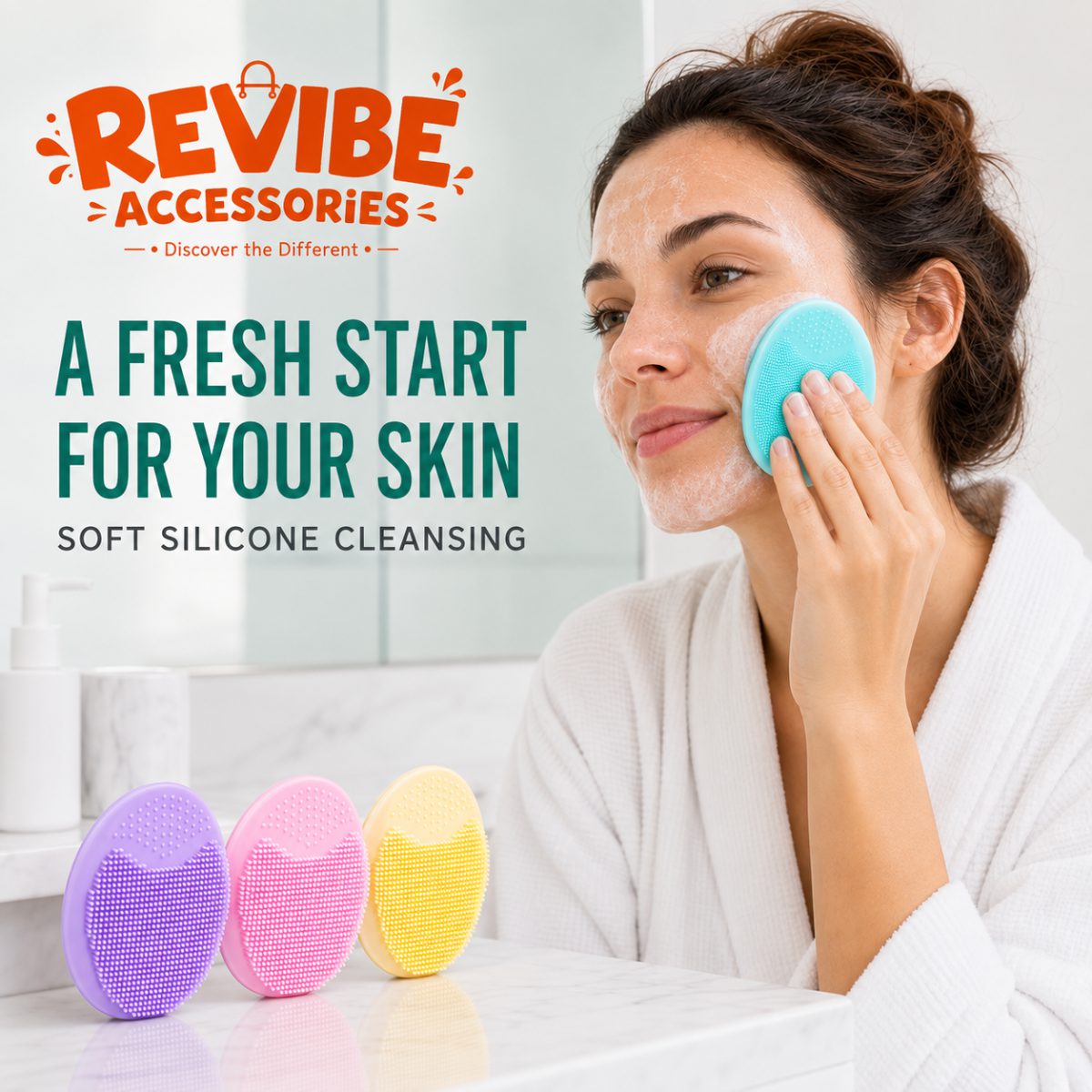 Silicone Facial Cleansing Brush | Blackhead & Whitehead Remover